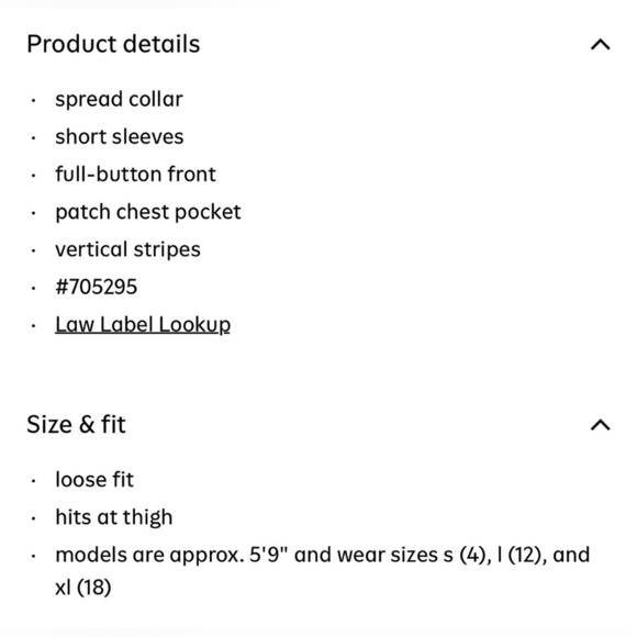 Old Navy XL Tall Striped Mini Shirt Dress NWT - Picture 3 of 6